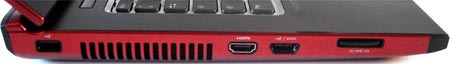 ноутбук Dell Vostro 3550 слева левая сторона ноутбука Dell Vostro 3550