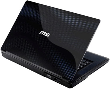 ноутбук MSI CR430 - вид снаружи вид снаружи ноутбука MSI CR430