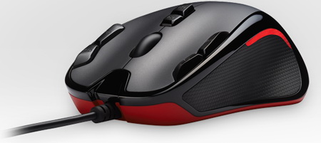 мышь Logitech Gaming Mouse G300 вид спереди