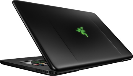 крышка ноутбука Razer Blade ноутбук Razer Blade вид сзади