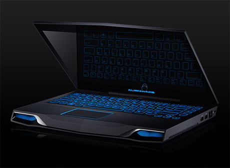 подсветка ноутбука Dell Alienware M14x ноутбук Dell Alienware M14x с подсветкой