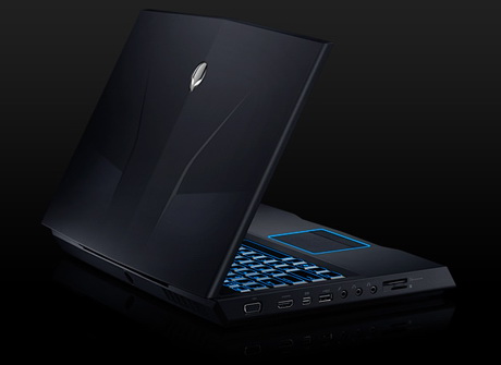 черный цвет ноутбука Dell Alienware M14x ноутбук Dell Alienware M14x – исполнение в черном цвете