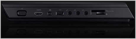 ноутбук Dell Alienware M14x – порты слева ноутбук Dell Alienware M14x – порты слева