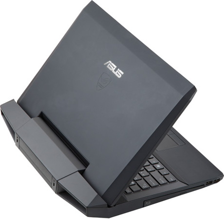 вид сзади ноутбука Asus G53SX крышка ноутбука Asus G53SX