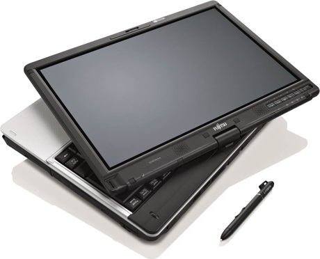 ноутбук Fujitsu Lifebook T901 с сенсорным экраном и стилусом сенсорный экран ноутбука Fujitsu Lifebook T901 и стилус
