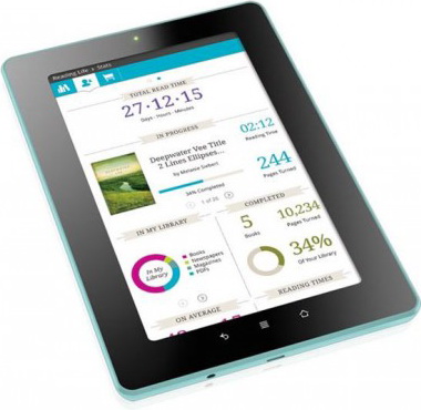Kobo Vox eReader - социальная читалка стильный Kobo Vox eReader