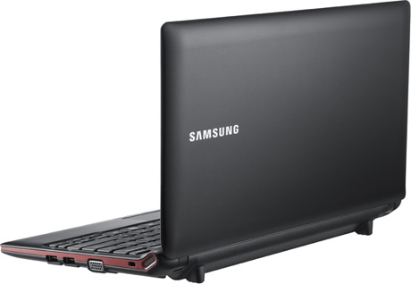 нетбук SAMSUNG NP-N102 – вид сзади обратная сторона нетбука SAMSUNG NP-N102