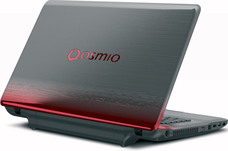 вид сзади Toshiba Qosmio X775 крышка Toshiba Qosmio X775