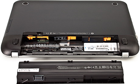 апгрейд нетбука HP Pavilion dm1-4010 через отсек батареи HP Pavilion dm1-4010 без аккумулятора