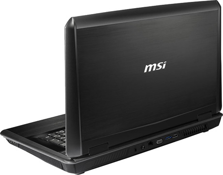 MSI GT780DX – вид сзади обратная сторона MSI GT780DX
