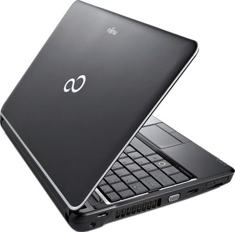 крышка ноутбука Fujitsu LifeBook SH531 ноутбук Fujitsu LifeBook SH531 обратная сторона
