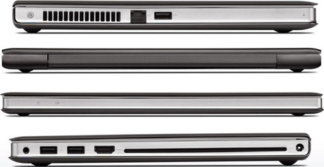 IdeaPad U400 – порты и разъемы боковые стороны Lenovo IdeaPad U400