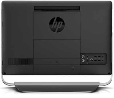 обратная сторона моноблока HP TouchSmart 520 моноблок HP TouchSmart 520 разъемы сзади