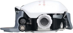 Cyborg R.A.T. 7 Albino – вид сзади задняя сторона мыши Cyborg R.A.T. 7 Albino