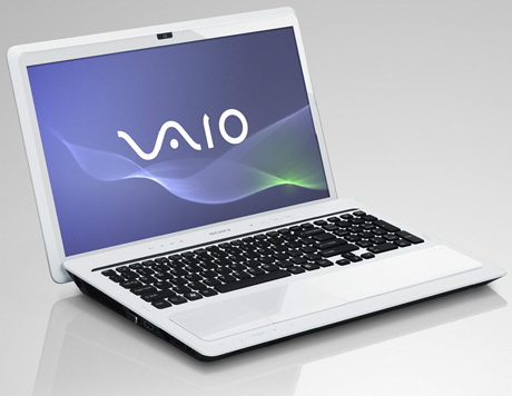 белый вариант ноутбука Sony VAIO F Series Sony VAIO F Series белый