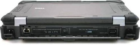 разъемы на задней стороне ноутбука Dell Latitude E6400 XFR Dell Latitude E6400 XFR порты сзади