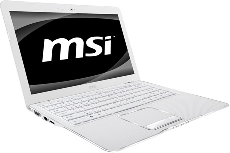 ноутбук MSI X-Slim X370 в белом исполнении белый цвет MSI X370