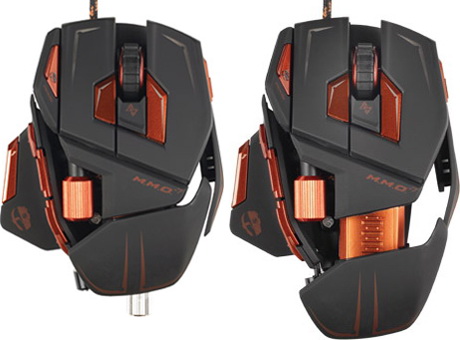 MadCatz Cyborg M.M.O. 7 возможностью регулировки ширины и длины MadCatz Cyborg M.M.O. 7 с изменяемыми размерами