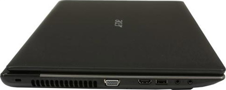 порты на левой стороне Acer Aspire 7560G Acer Aspire 7560G вид слева