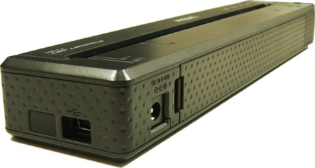 порт mini-USB и разъемы питания принтера Brother PocketJet 6 PJ-663 принтер Brother PocketJet PJ-663 - разъемы