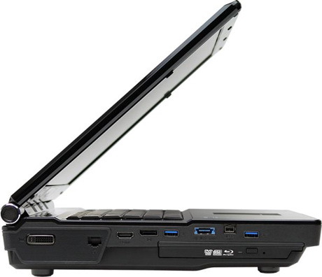 AVADirect Clevo P270WM – вид слева левая сторона AVADirect Clevo P270WM