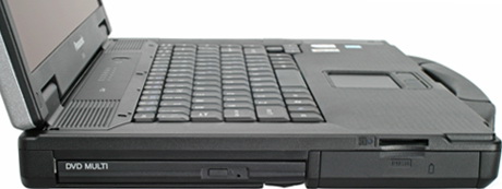 порты и разъемы на левой стороне ноутбук Panasonic Toughbook CF-52 Panasonic Toughbook CF-52 вид слева