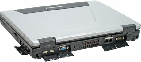 Toughbook CF-52 - порты и разъемы сзади Toughbook CF-52 вид сзади