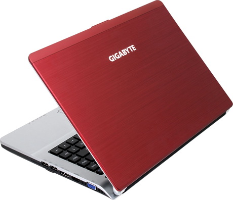 Gigabyte Booktop M2432 – крышка из алюминия алюминиевая крышка ноутбук Gigabyte Booktop M2432