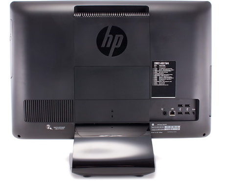 порты и разъемы на задней стороне HP Omni 220 Quad HP Omni 220 Quad – вид сзади
