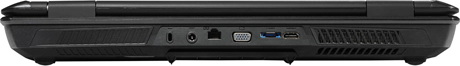 разъемы на тыльной стороне MSI GT70 MSI GT70 – разъемы сзади