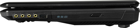 MSI GT60 порты на правой стороне MSI GT60 вид справа