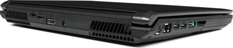 AVADirect Clevo P150EM – порты слева левая сторона ноутбука AVADirect Clevo P150EM