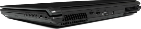 AVADirect Clevo P150EM – порты справа правая сторона ноутбука AVADirect Clevo P150EM
