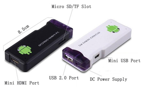 разъемы компьютера Android 4.0 Mini PC MK802 Android 4.0 Mini PC MK802 порты и разъемы