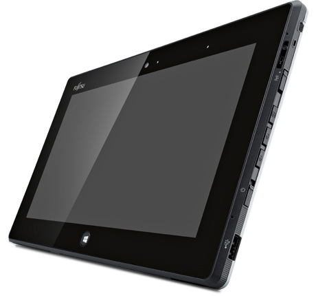 на правом боку планшета размещены кнопки управления Fujitsu Stylistic Q572 – вид справа