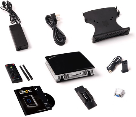 компьютеры ZBOX ID89 и ID88 укомплектованы всем необходимым для работы и установки ZOTAC ZBOX ID89 и ID88 – комплектация