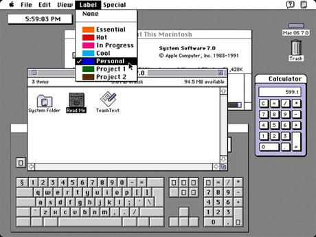 System Software 7 операционная система System 7 для Macintosh